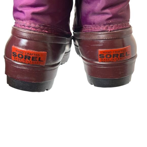 SOREL Insulated Snow Winter Boots in Purple Women's Size 6 - Picture 8 of 12